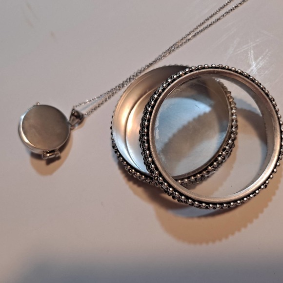 STEAMPUNK FABULOUS! Galilea Rose Quartz Compass Stainless locket - Picture 10 of 10